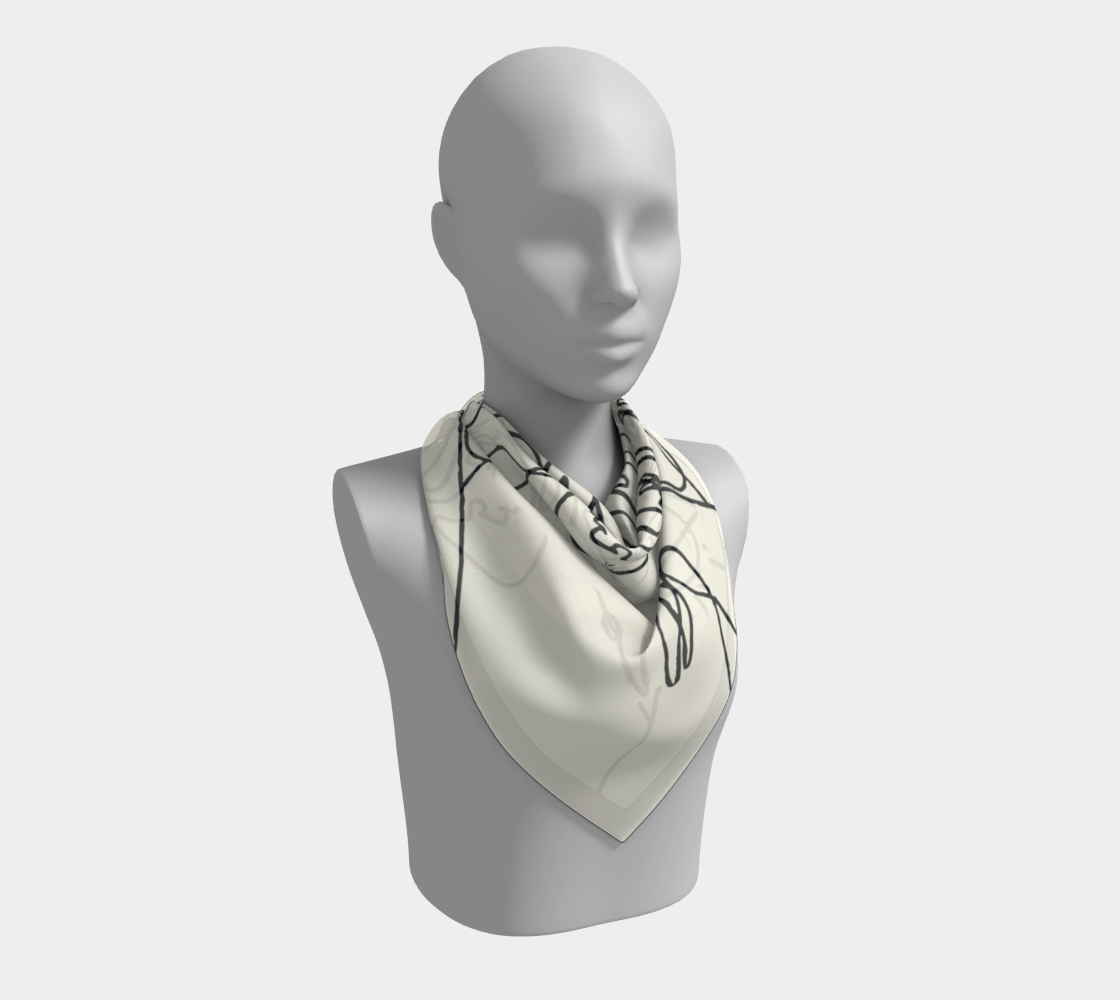 Winter White Foulard