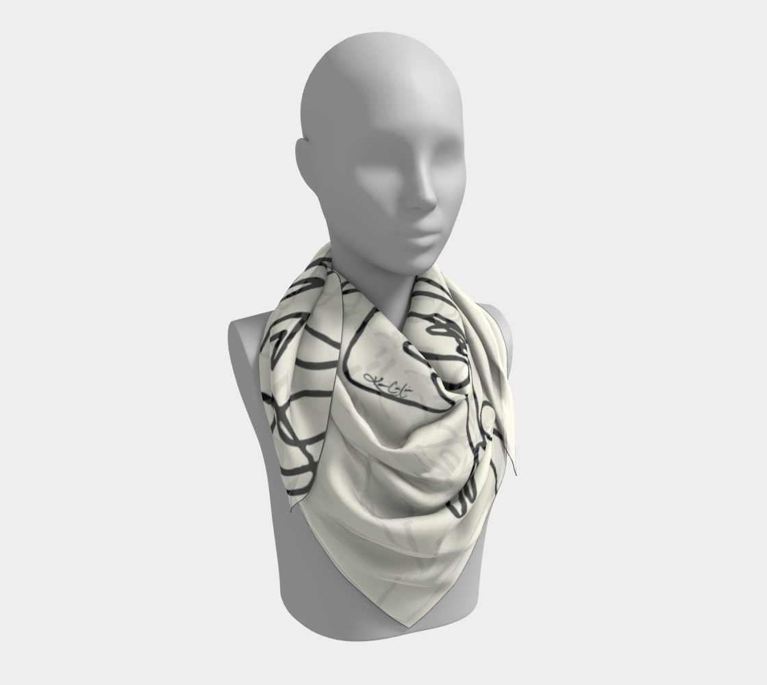 Winter White Foulard