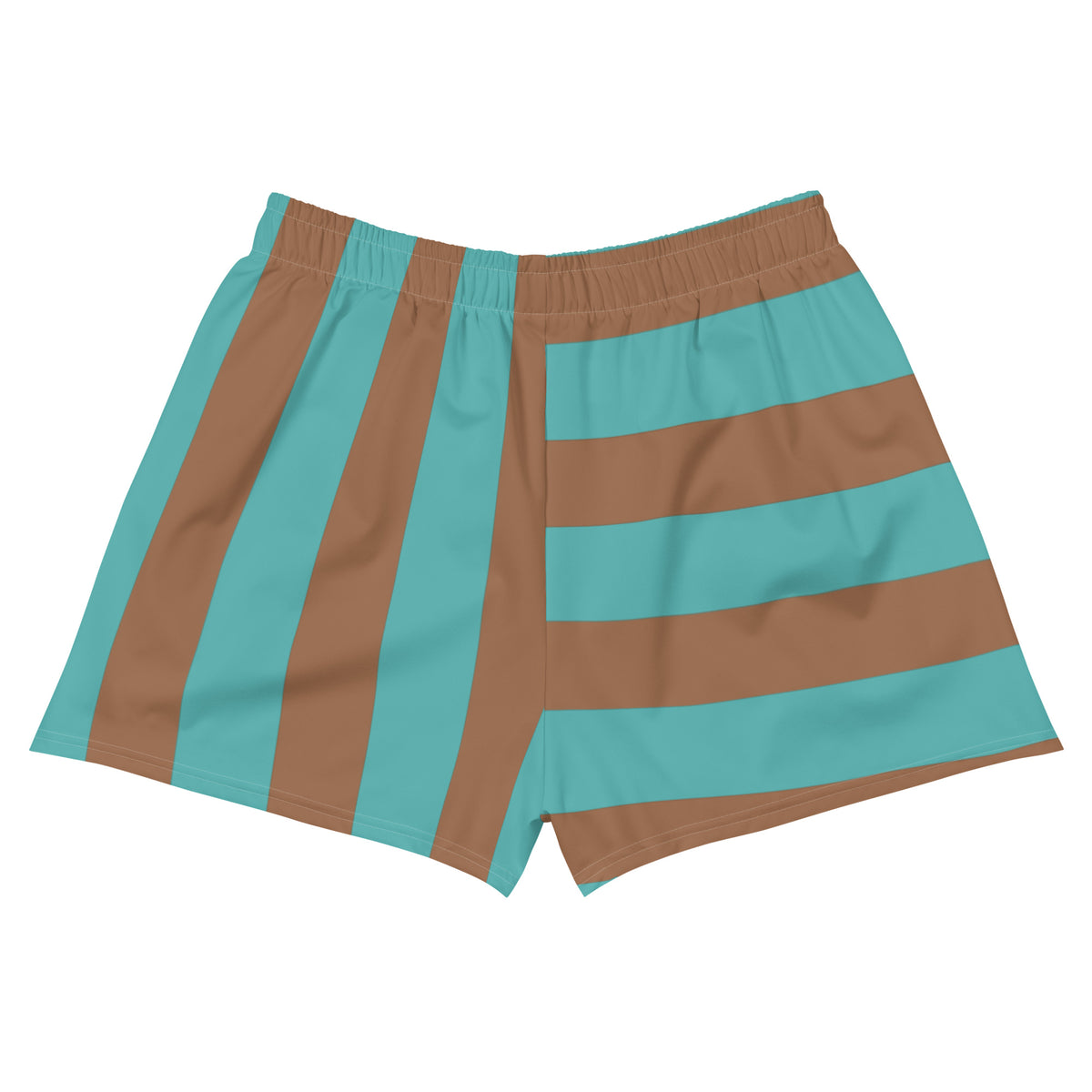 Striped Unisex Athletic Shorts