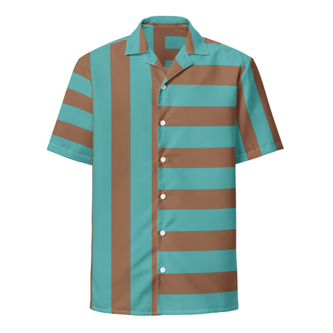 Striped Unisex button shirt