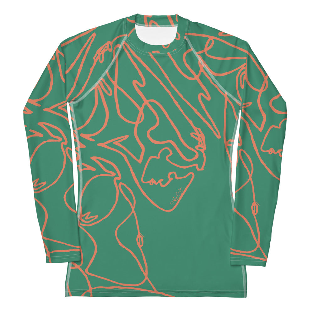 Signature Line-Art Rash Guard