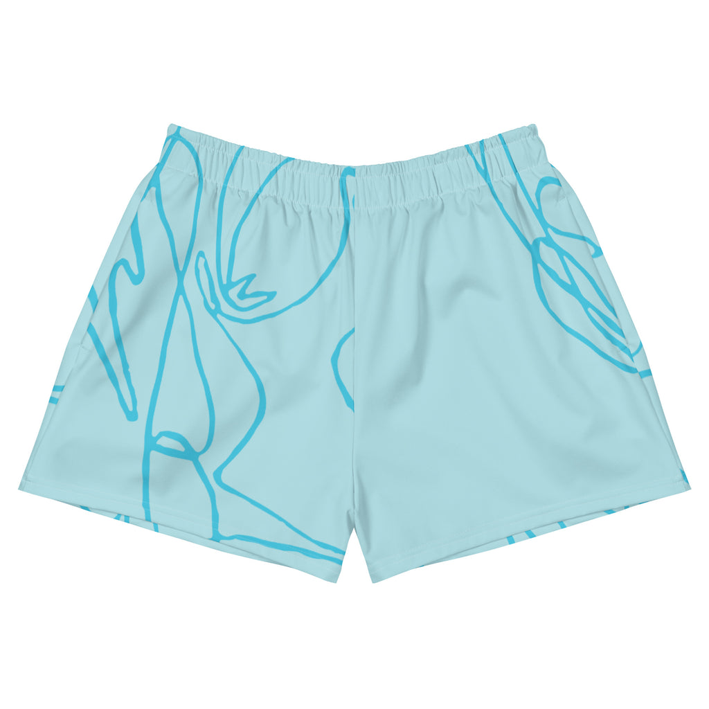Signature Print Recycled Athletic Swim Shorts with Performance Quick-Dry Fabric