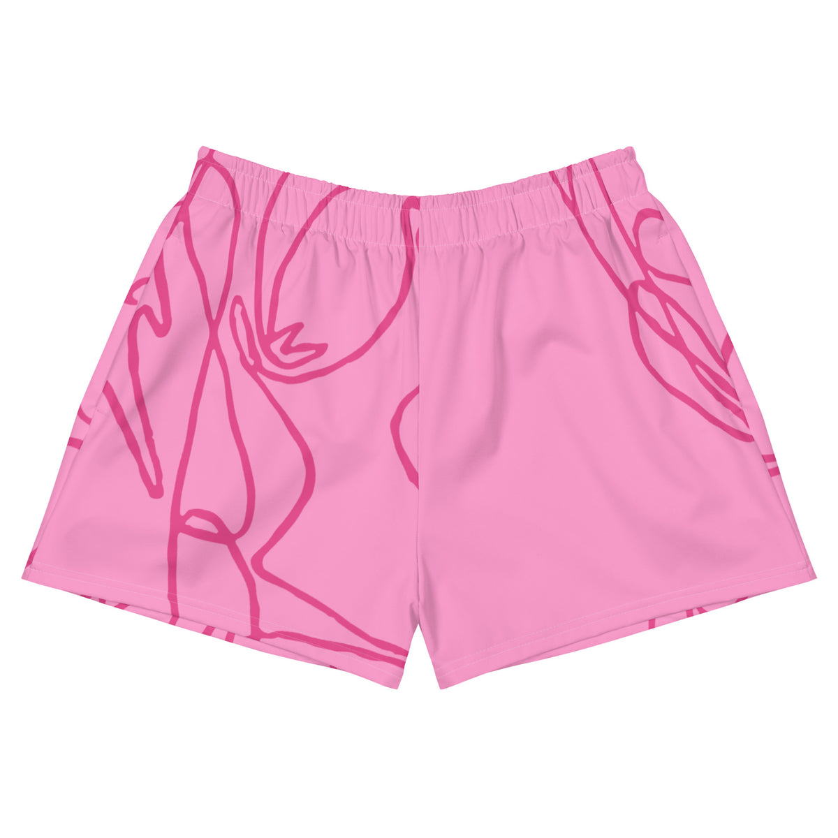 Signature Print Recycled Athletic Swim Shorts with Performance Quick-Dry Fabric