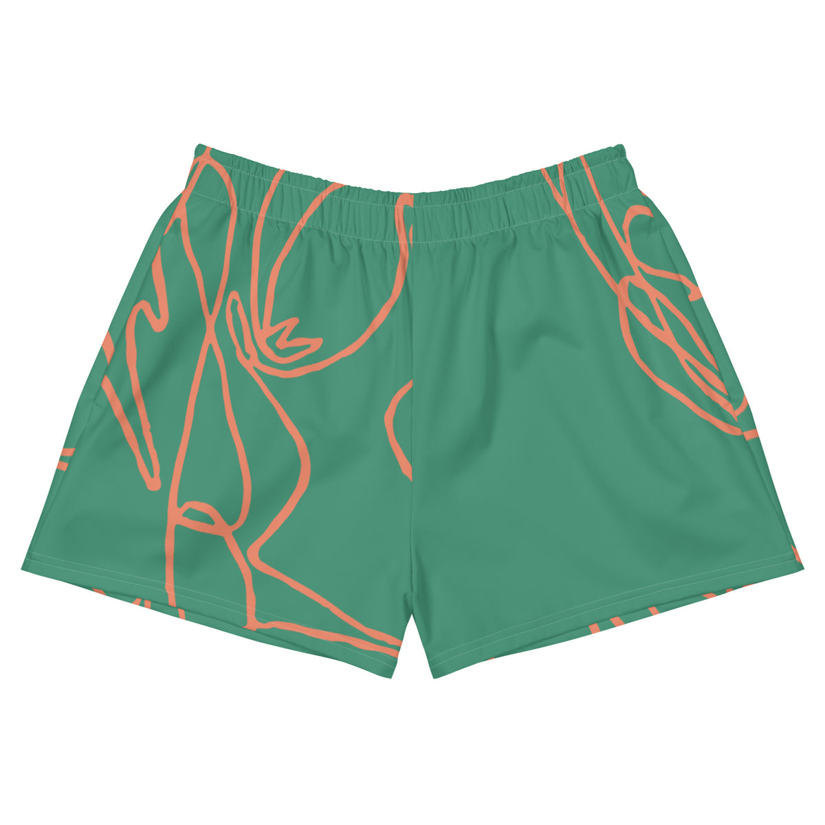 Signature Print Recycled Athletic Swim Shorts with Performance Quick-Dry Fabric
